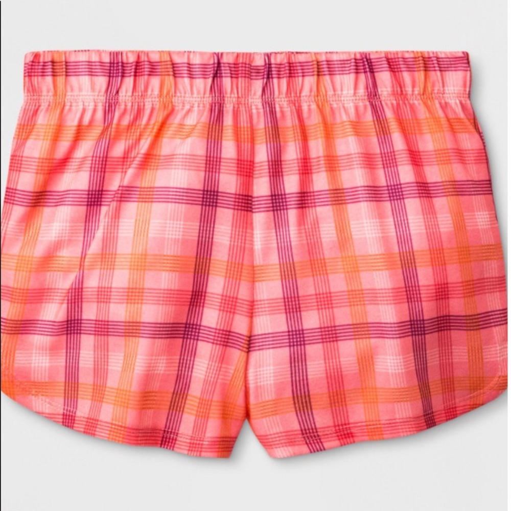 Girls' Dolphin Plaid Pajama Shorts - Cat & Jack